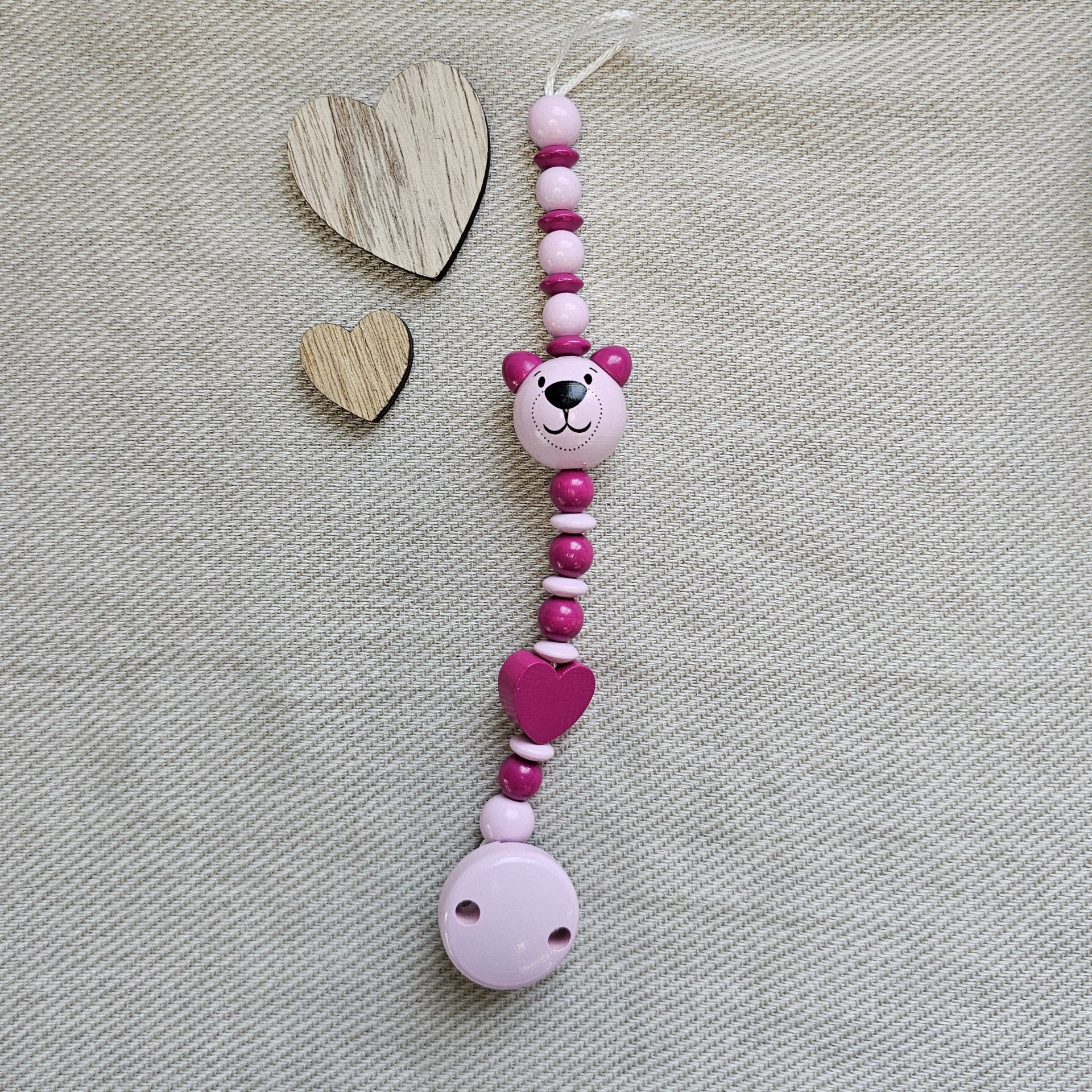 Bastelset Schnullerkette Rosa I